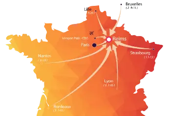 carte Reims